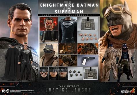 Hot Toys Batman Knightmare Et Superman Black Suit Zack Snyder S Justice League Pack
