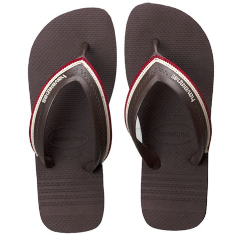 Chinelo Masculino Havaianas Tiras Largas Marrom Hybrid Free