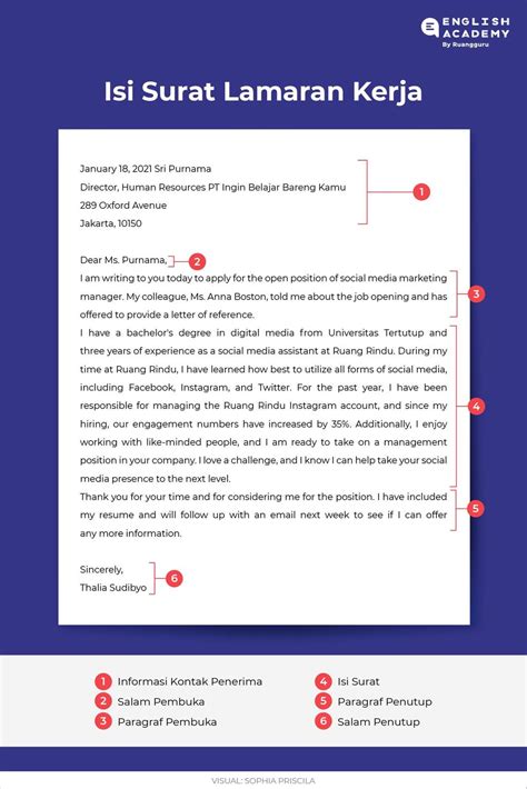 Cara Membuat Cover Letter Lamaran Kerja Contoh Surat Resmi