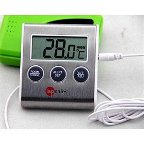 Easy To Read Refrigerator Freezer Thermometer Alarm High Low