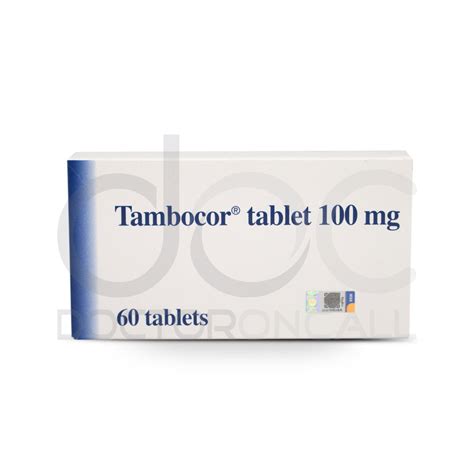 Buy Tambocor 100mg Tablet 60s Uses Dosage Side Effects Instructions