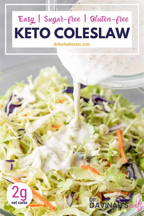 Best Keto Coleslaw Recipe Video Dr Davinah S Eats