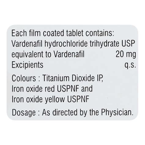 Varimax 20mg Tablet 4s Price Uses Side Effects Netmeds