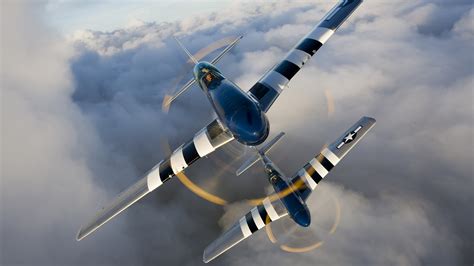 Fonds Decran 1920x1080 Avions P 51 Mustang American Aircraft Ww2 Vol