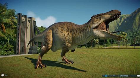 Jurassic World Evolution Acrocanthosaurus Youtube