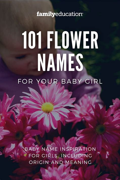 101 Beautiful Flower Names And Plant Names For Girls Flower Names For