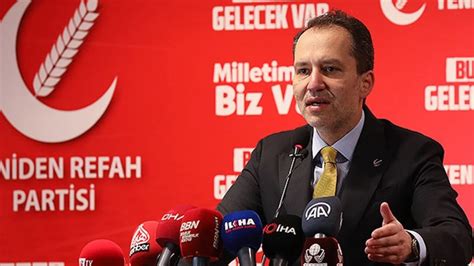 Yeniden Refah Partisi Genel Başkanı Fatih Erbakan AK Parti yle