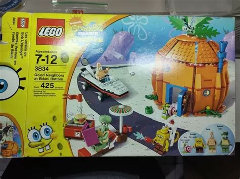 Lego Bob Esponja 3834 Usado Completo C Caixa Manual Extras