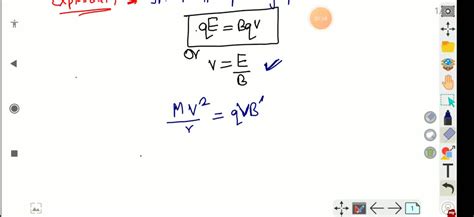 Solved The Working Principle Of The Mass Spectrograph Is That For A Given Combination Of