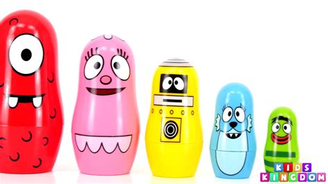 Yo Gabba Gabba Nesting Dolls Surprise Toys Stacking Cups Play Doh Eggs Learn Colors Episod Youtube