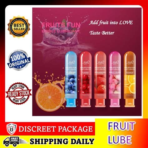 Fruit Flavor Edible Organic Sex Lubricant Product For Oral Sex Private Label Water Based Fruits