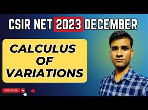 Calculus Of Variations CSIR NET DEC 2023 SOLUTIONS The Learning