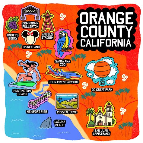 Saldana Studios - Orange County Map