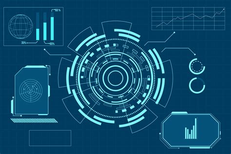 Abstract Technology Futuristic Concept Hud Interface Hologram Elements