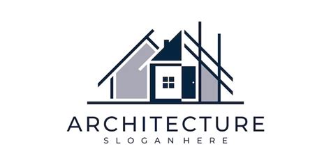 Logotipo De La Firma De Arquitectura Vector Premium