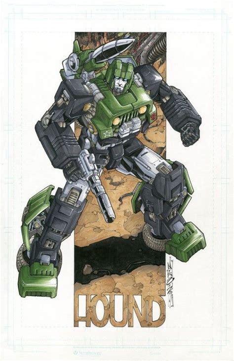 autobot hound  markerguru transformers transformers artwork