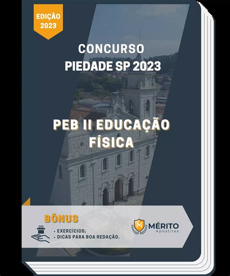 Apostila PEB II Educação Física Concurso Piedade SP 2023 Mérito Apostilas