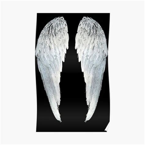 Large Angel Wings Poster By Atlasartsn Redbubble