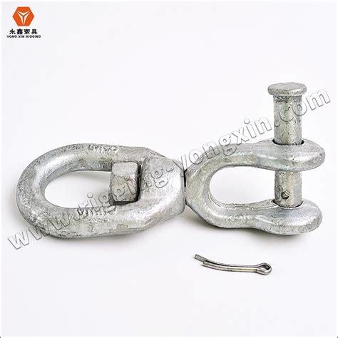 Hot Dipped Galvanized Forged G Chain Swivel Eye And Jaw Rigging