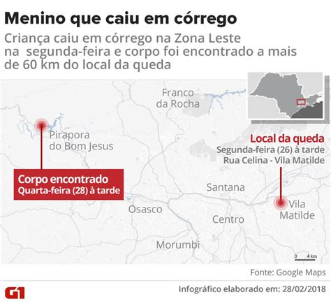 Corpo De Menino Que Caiu Em C Rrego Encontrado No Rio Tiet Na