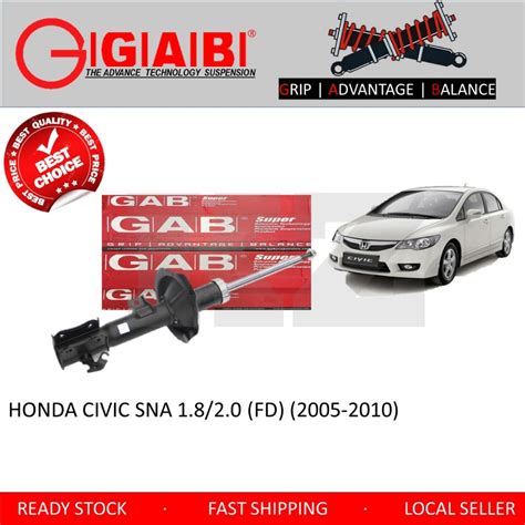 Original Gab Super Front Absorber Rear Absorber Honda Civic Sna