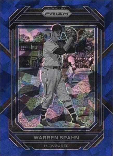 2023 Panini Prizm Blue Ice Prizm 270 Warren Spahn For Sale Online EBay