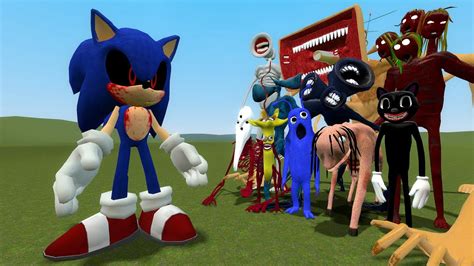 SONIC EXE Vs ALL MONER TREVOR HENDERSON In Garry S Mod YouTube