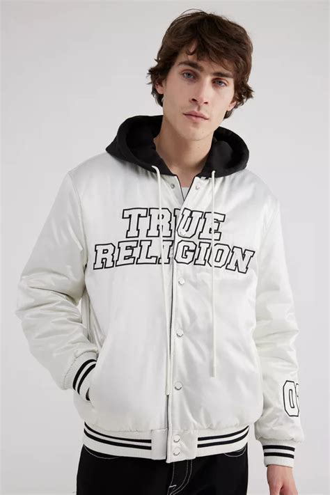 True Religion Reversible Hooded Varsity Jacket Urban Outfitters