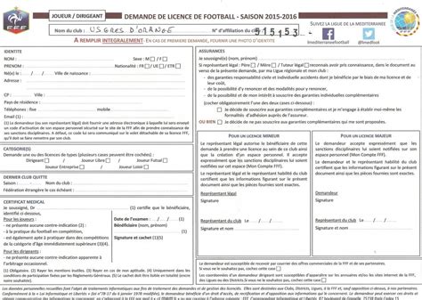 Actualité Demande de licence club Football Union Sportive Grès