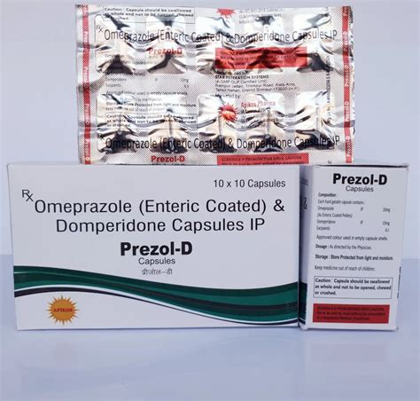 Prezol D Omeprazole Enteric Coated Domperidone Capsules At Rs 95 Stripe