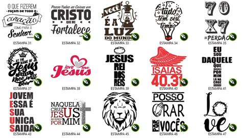 Vetores Vetor Estampas Gospel Editavel Corel Draw Elo