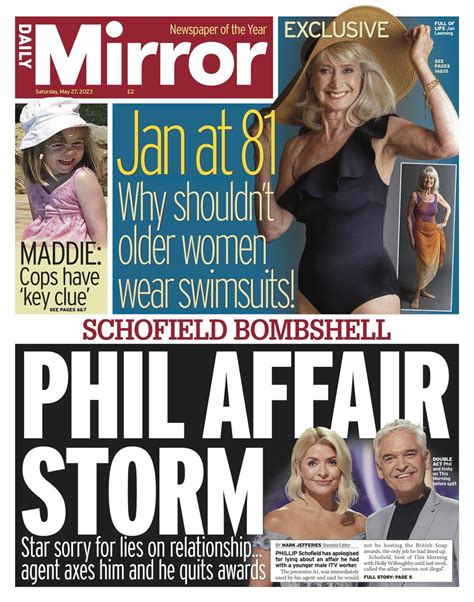 BBC News UK On Twitter Saturday S Mirror Phil Affair Storm