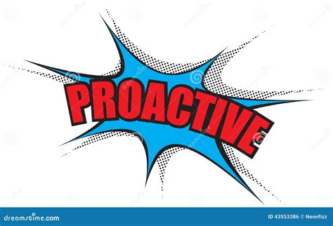 Corporate Power Word Proactive Stock Vector Image 43553386