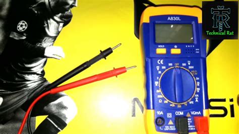 How To Use A Multimeter To Test Voltage Youtube