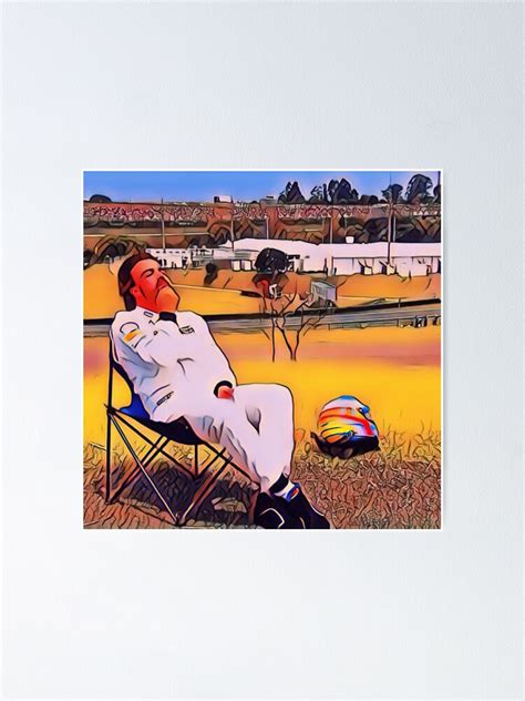 Fernando Alonso Deck Chair Poster By Kai Ellington Redbubble