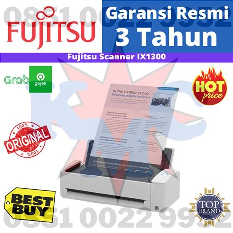 Jual Fujitsu Image Scanner Scansnap Ix Ix Original Resmi