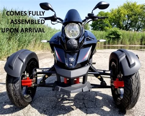 200cc Tryker Trike Scooter Gas Moped Fully Automatic with Reverse - JassCol 200 Trike