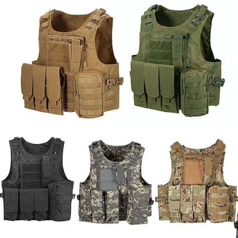 Multi Bolso Airsoft T Tico Colete Molle Placa De Combate Transportadora