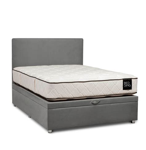 Cama Baúl Premium con Respaldo Colchón Nubett Pocket 2 Plazas