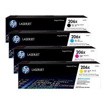 HP Original 206X SET W2110X, W2111X, W2112X, W2113X, High-Yield Black