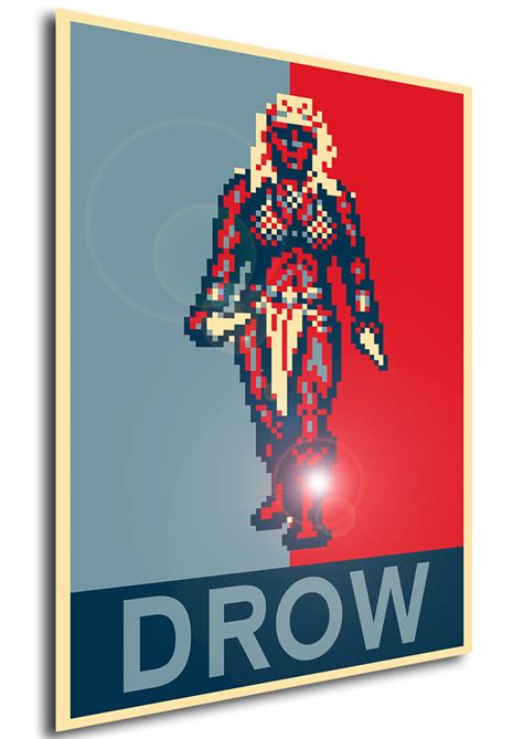 Poster Propaganda Pixel Art Eye Of Beholder Drow Propaganda World