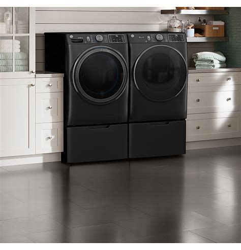 GE 7.8 cu. Ft. Stackable Smart Electric Dryer with Steam Carbon ...