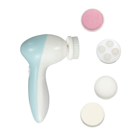 Face 5 In 1 Electric Facial Cleaner Face Skin Care Brush Massager Scrubber Deep Clean Was Sold