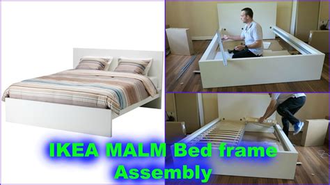 Ikea Malm Double Bed Frame Assembly Youtube