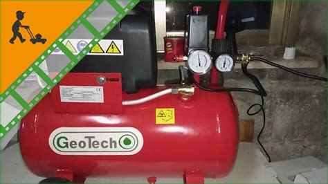 Compressore Elettrico Da 24 Lt Aria Compressa GeoTech AC 24 8 20