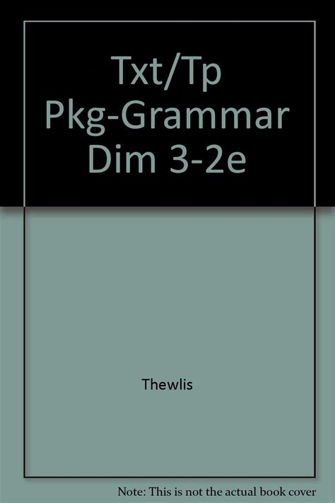 Grammar Dimensions Bk 3 Texttape Pkg Thewlis Steve Larsen Freeman Diane Celce Murcia