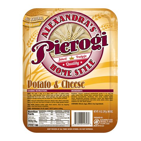 Buy Gourmet Potato Cheese Pierogi Online Alexandra S Pierogi