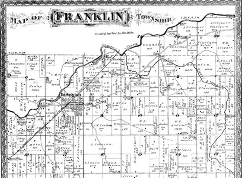 Frequent Traveler Ancestry Franklin Township Map 1878