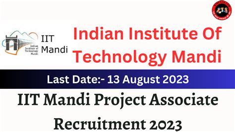 Iit Mandi Project Associate Recruitment Himexam