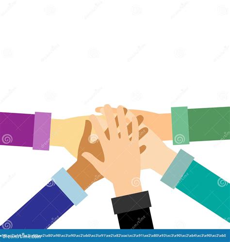 Teamwork Hands Illustration Good Work Team Teamwork Being A